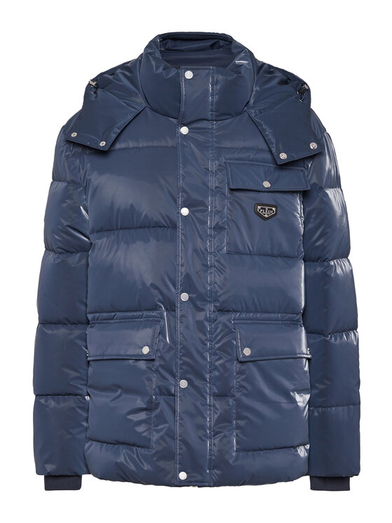 PHILIPP PLEIN PHILIPP PLEIN Giubbotto piumino 22881 Celeste Regular Fit
