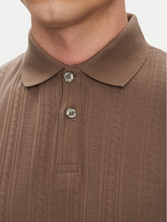 Selected Homme Selected Homme Polo 16094575 Bež Regular Fit
