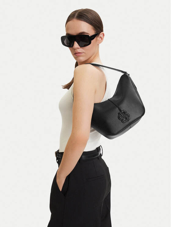 BOSS Geantă Anett New Sm Hobo 50563172 Negru