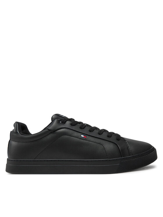 Tommy Hilfiger Tommy Hilfiger Tossud Icon Court Lth Flag Ess FM0FM05317 Must