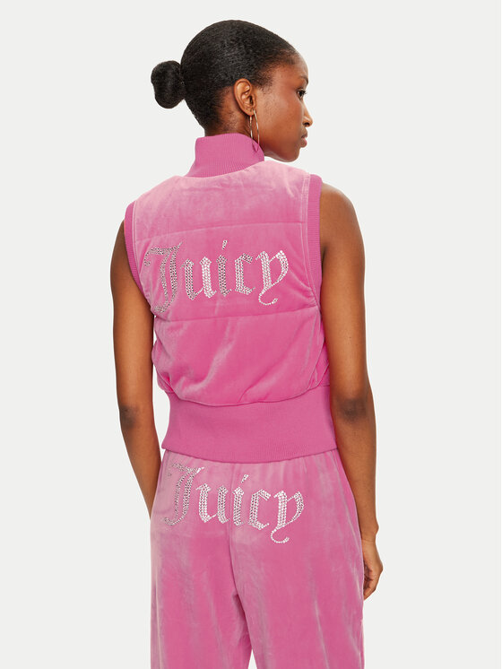 Juicy Couture Juicy Couture Prsluk Thunder JCOGL224555 Ružičasta Slim Fit