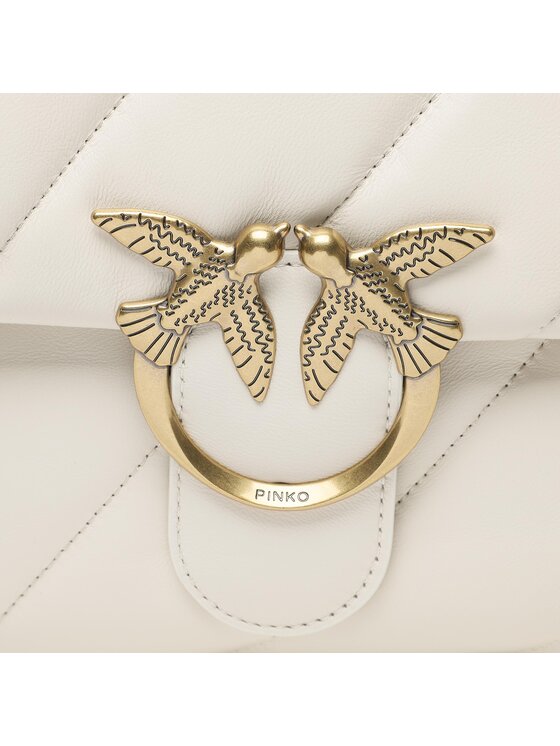 PINKO PINKO Handtasche Love Big Puff Cl. PE 23 PLTT 100037 A0F2 Écru