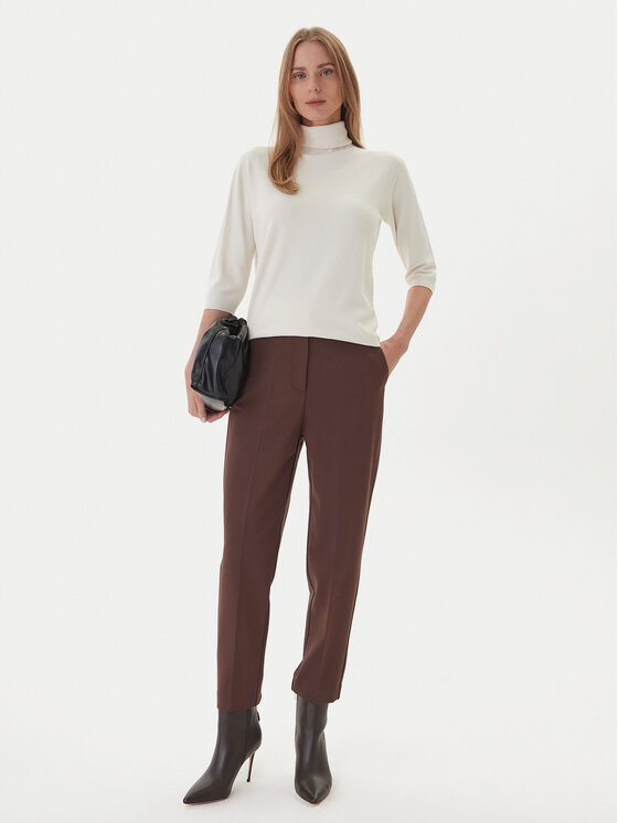 Kontatto Kontatto Krekls ar augstu apkakli 3M0823C Écru Regular Fit