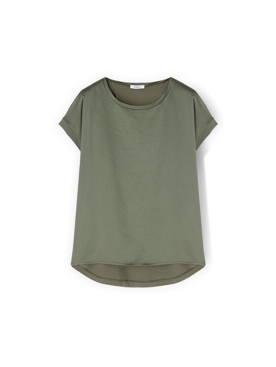 Motivi Motivi T-Shirt G063W903694N035 Zielony Regular Fit