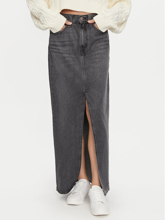 Levi's® Levi's® Džínová sukně A7512-0003 Černá Regular Fit