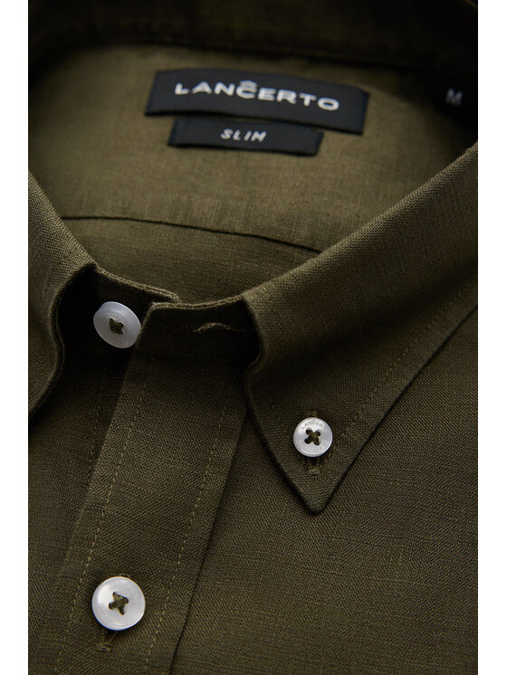 Lancerto Lancerto Koszula Eloise KO073124000018 Zielony Slim Fit