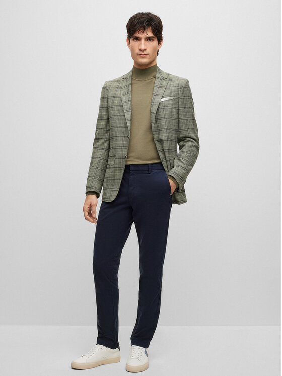 BOSS Boss Pantaloni chino Kaito1 50487966 Bleumarin Slim Fit