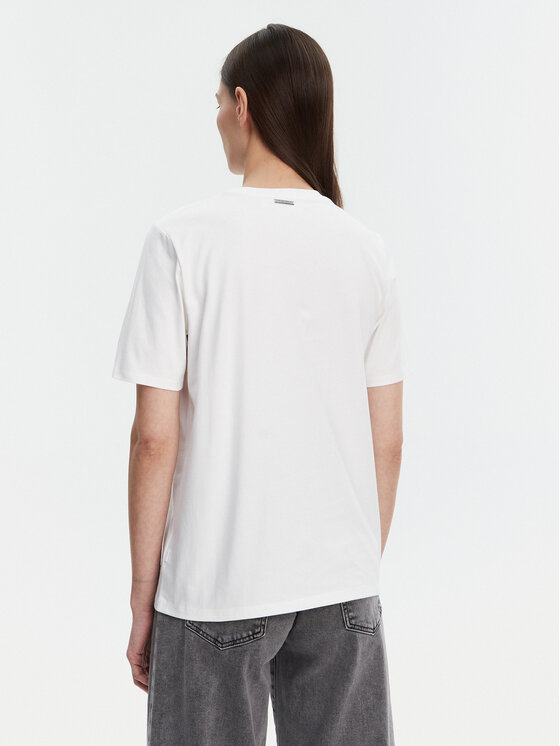 MICHAEL Michael Kors MICHAEL Michael Kors Tricou MS551SC2ZU Alb Regular Fit