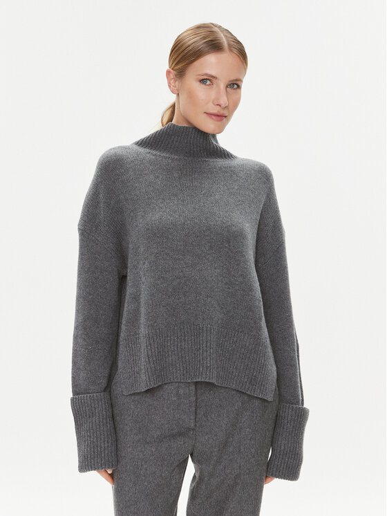 Calvin Klein Calvin Klein Rollkragenpullover K20K206005 Grau Relaxed Fit