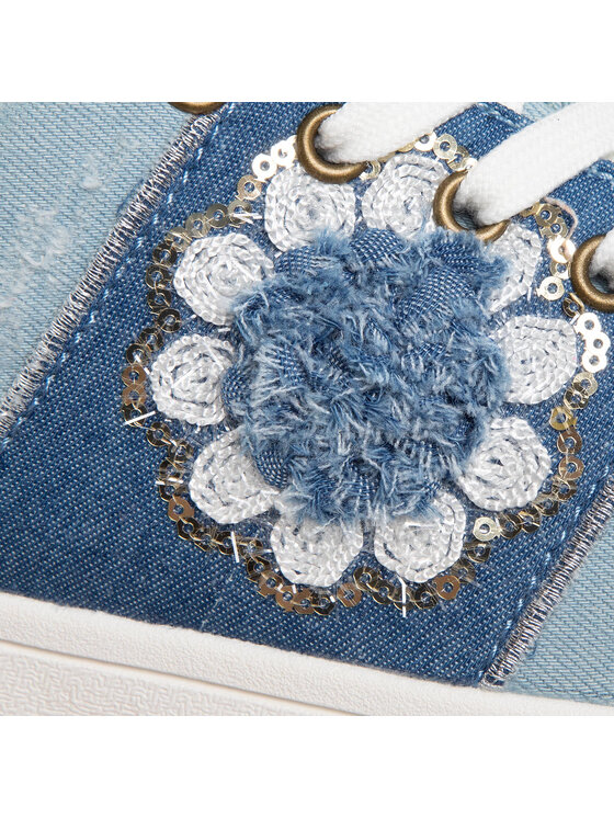 Desigual Desigual Сникърси Cosmic Exotic Flower 20SSKD06 Син