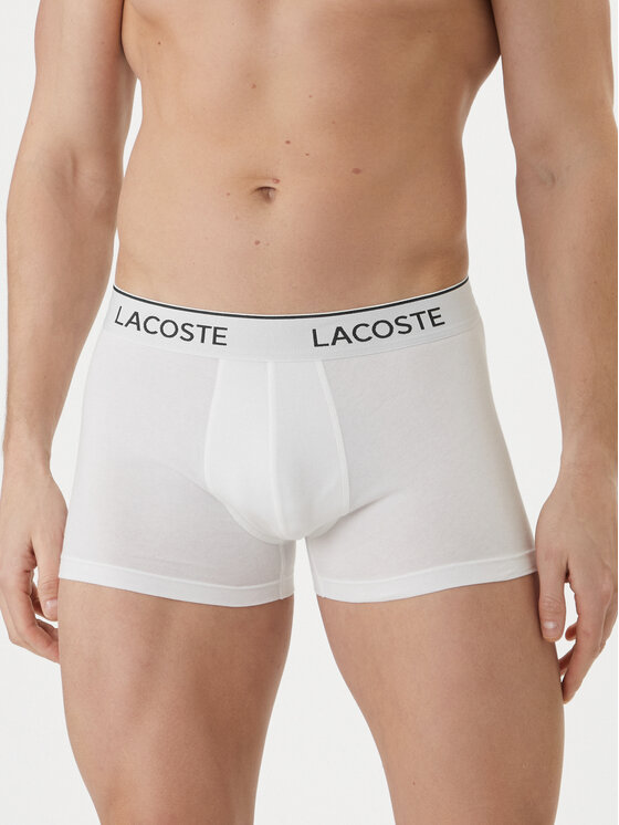 Lacoste Set de boxeri 5H9002 Alb