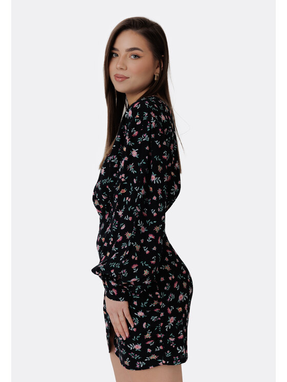 LAURELLA LAURELLA Každodenné šaty 4TU024 Čierna Regular Fit