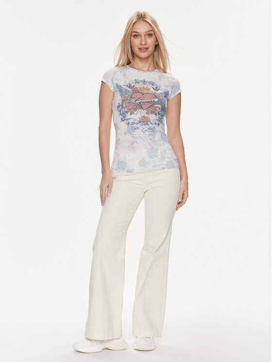 Guess Guess T-Shirt W4RI21 KBYH0 Bunt Slim Fit