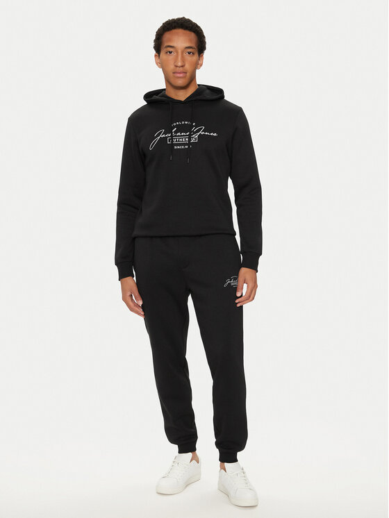 Férfi Melegítő Jack&Jones, Méret: M, Fekete, Ferris 12266296