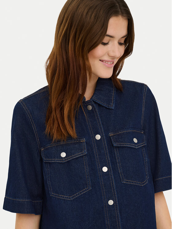 ONLY ONLY Vestito di jeans Belle 15324384 Blu scuro Regular Fit