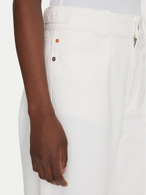 BOSS BOSS Traperice Talashea 50537020 Écru Wide Leg