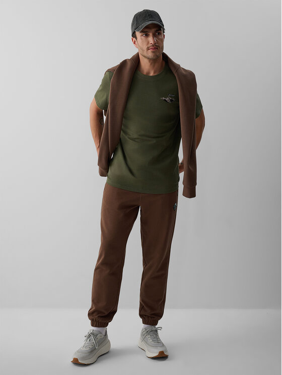 4F 4F T-Shirt OVERLAND Khaki Regular Fit
