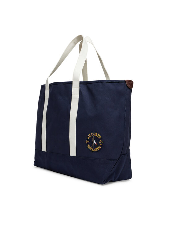 Tommy Hilfiger Tommy Hilfiger Torebka Th Summer Tote AM0AM13557 Granatowy