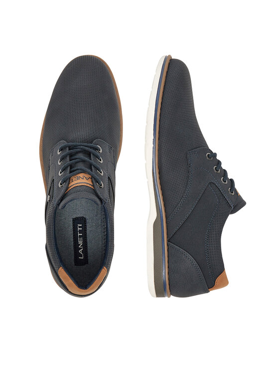 Lanetti Lanetti Halbschuhe LINOS2-101 MBS Dunkelblau