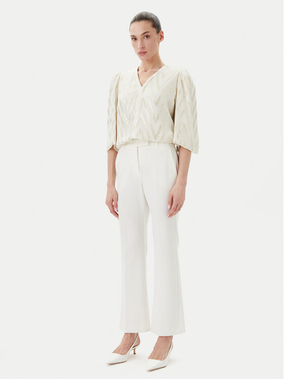 Bruuns Bazaar Bruuns Bazaar Blúz Collard Majlya BBW4486 Bézs Regular Fit