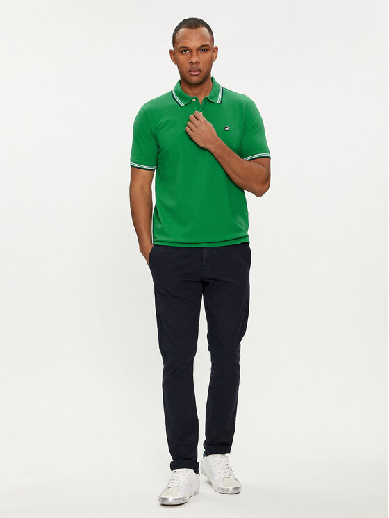 United Colors Of Benetton Poloshirt 3WG9J3181 Grun Regular Fit Modivo