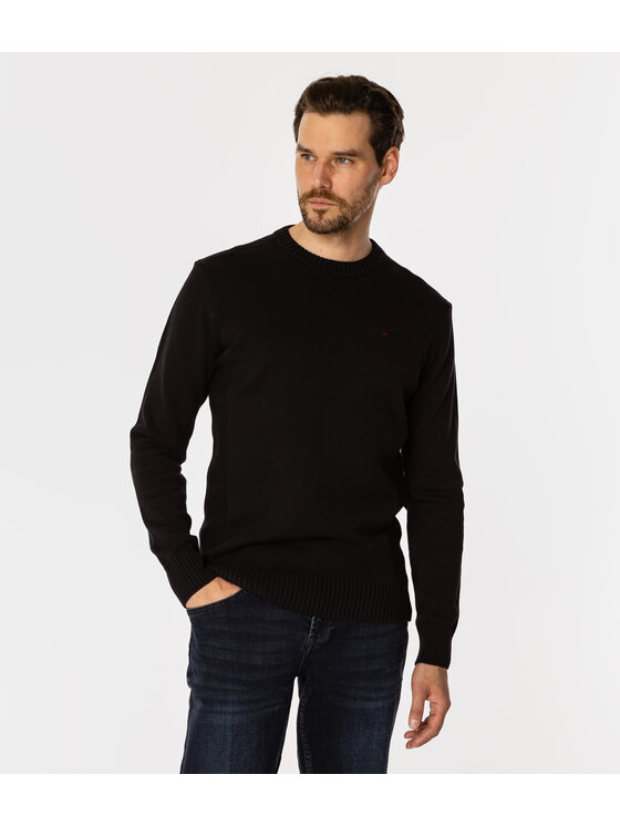 Lee Cooper Lee Cooper Sweter BILL Czarny Regular Fit