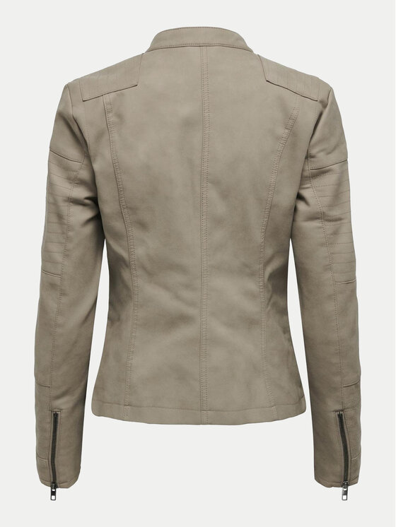 ONLY ONLY Куртка зі штучної шкіри Ava 15102997 Бежевий Regular Fit