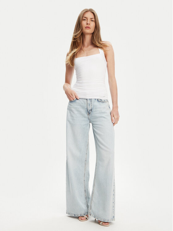 Guess Guess Top W5YP28 KACM2 Biały Regular Fit