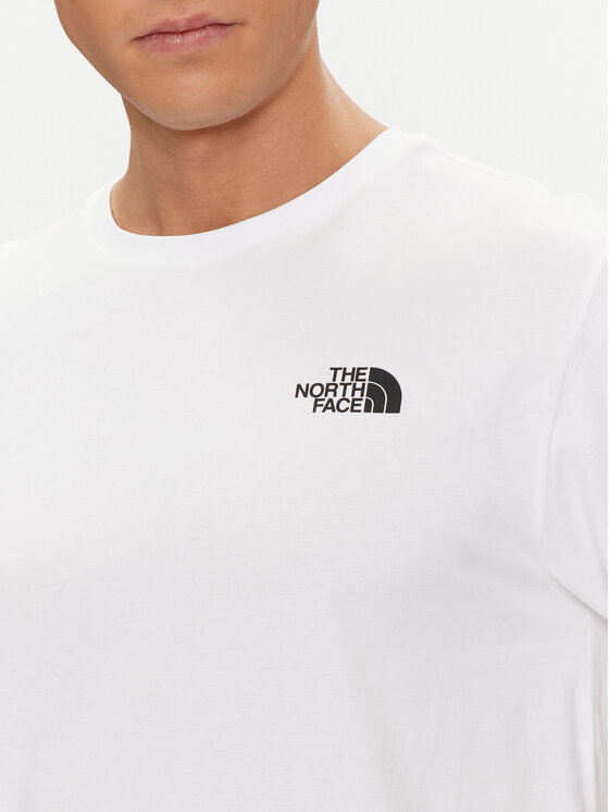 The North Face The North Face Tricou Redbox NF0A87NV Alb Regular Fit