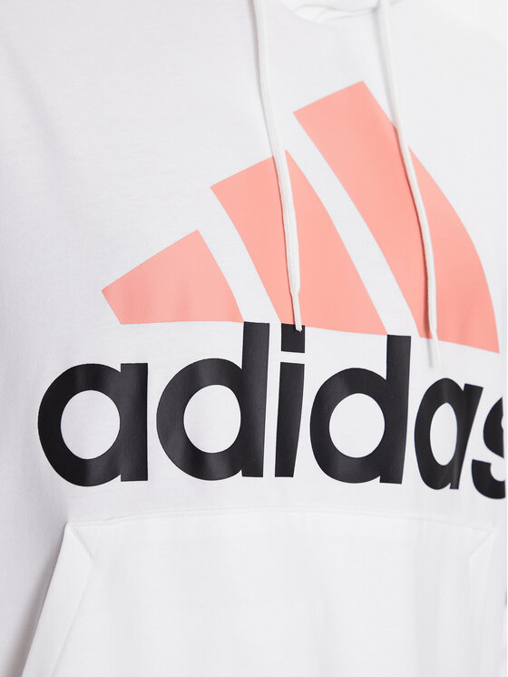 adidas adidas Bluză Essentials Logo IJ8573 Alb Regular Fit