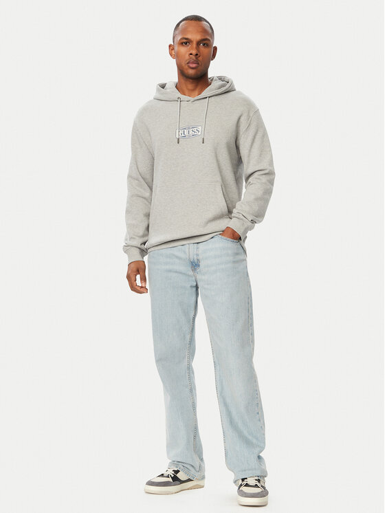 Guess Jeans Guess Jeans Felpa M6BQ12 K5459 Grigio Regular Fit