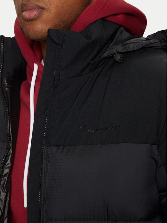 Champion Champion Vatovaná bunda 220346 Čierna Regular Fit