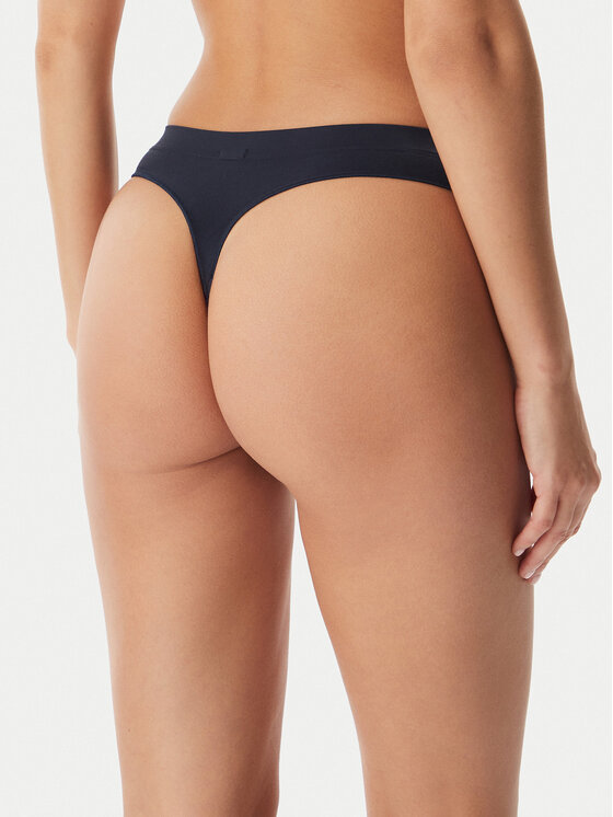 Calvin Klein Underwear Calvin Klein Underwear Stringi LV00QD3958 Granatowy