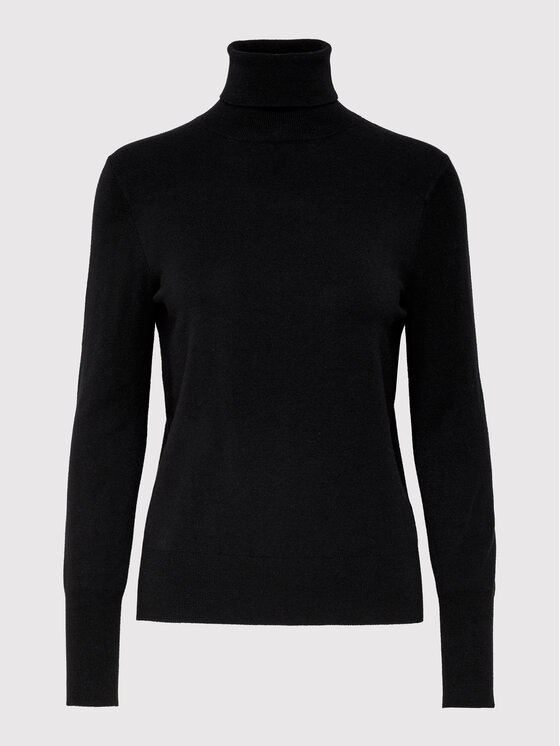 ONLY ONLY Rollkragenpullover Venice 15183772 Schwarz Regular Fit