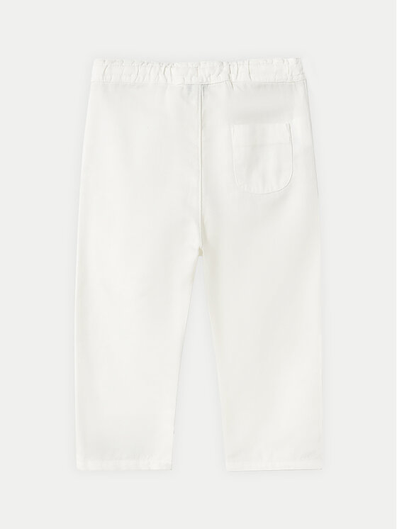 Mayoral Mayoral Текстилни панталони 1580 Бял Relaxed Fit
