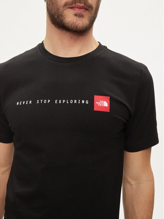 The North Face The North Face T-Shirt Never Stop NF0A87NS Czarny Regular Fit