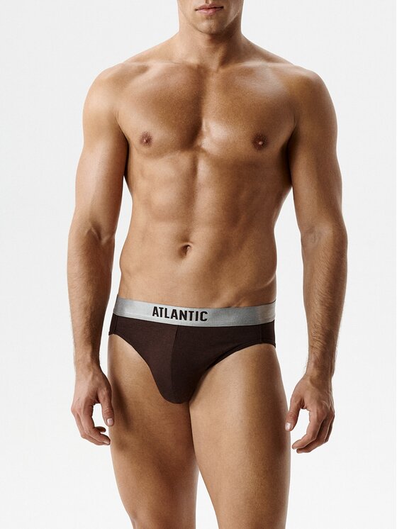 Atlantic Atlantic Slipy pima cotton Brązowy