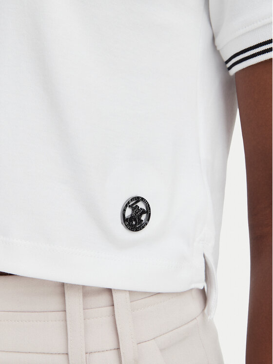 Beverly Hills Polo Club Beverly Hills Polo Club Polo L2605-HR Biały Regular Fit