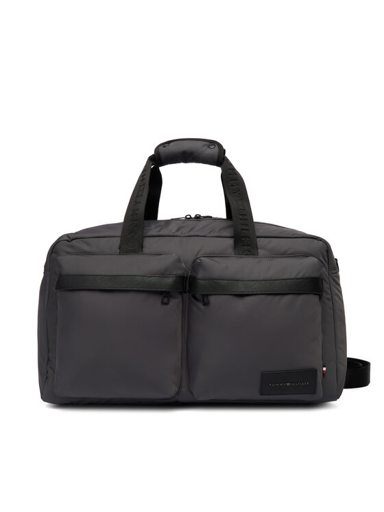 Tommy Hilfiger Tommy Hilfiger Torba weekendowa Th Repreve Duffle AM0AM14008 Szary