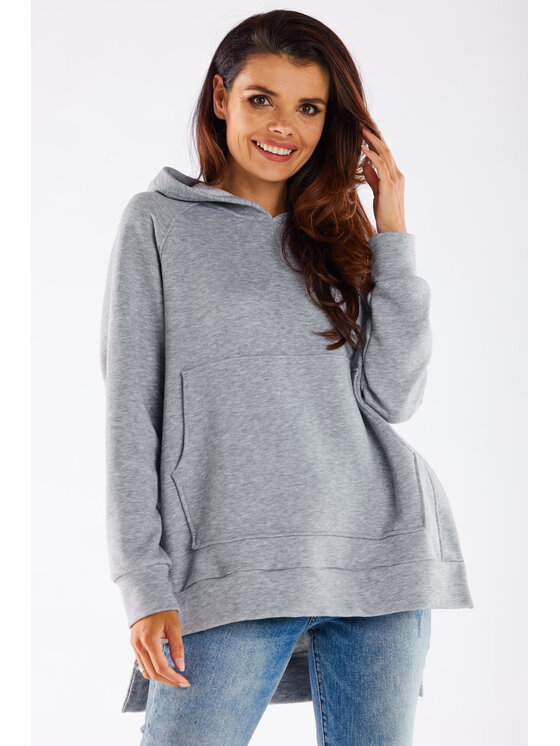 Infinite You Infinite You Felpa M280 Grigio Basic Fit