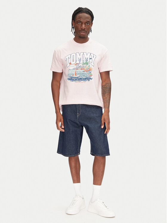 Tommy Jeans Tommy Jeans T-shirt Arch Sailing DM0DM21867 Ružičasta Relaxed Fit