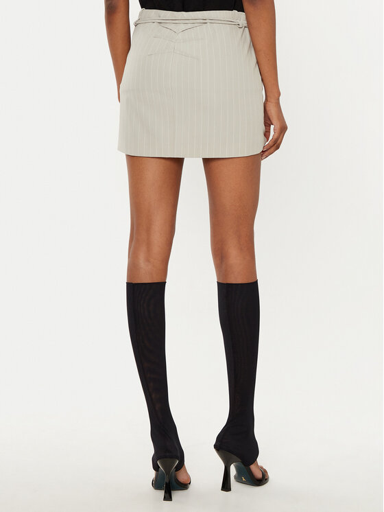 Patrizia Pepe Patrizia Pepe Miniszoknya 8G0410/A457-FE81 Szürke Regular Fit