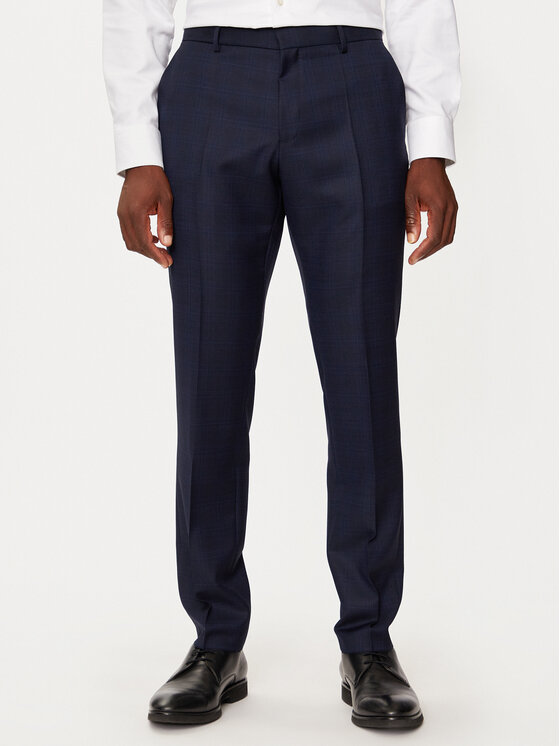 BOSS Boss Garnitur 50528126 Granatowy Slim Fit