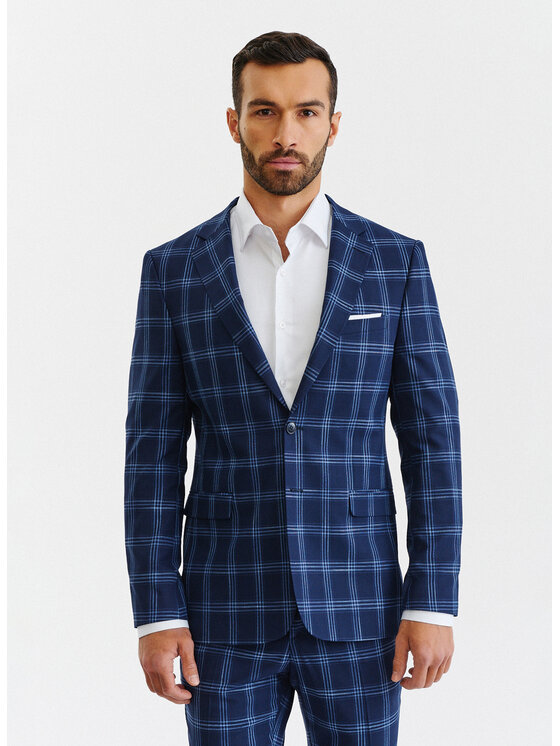 Pako Lorente Pako Lorente Marynarka P23SF-3G-028 Granatowy Slim Fit