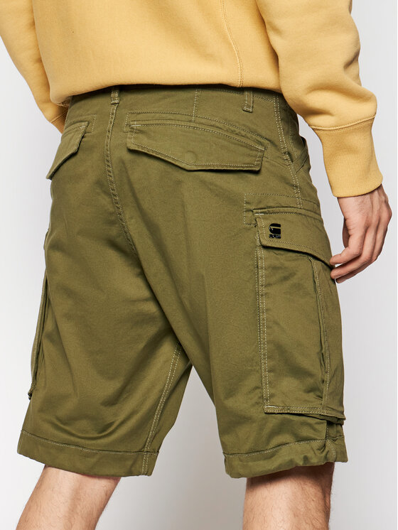 G-Star Raw G-Star Raw Kratke hlače iz tkanine Rovic D08566-5126-724 Zelena Relaxed Fit