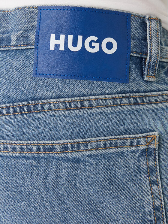 HUGO HUGO Džinsai Ash 50551895 Mėlyna Slim Fit