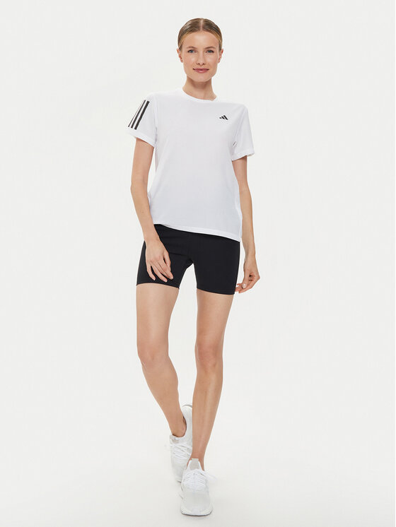 adidas adidas Koszulka techniczna Own The Run IK7442 Biały Regular Fit