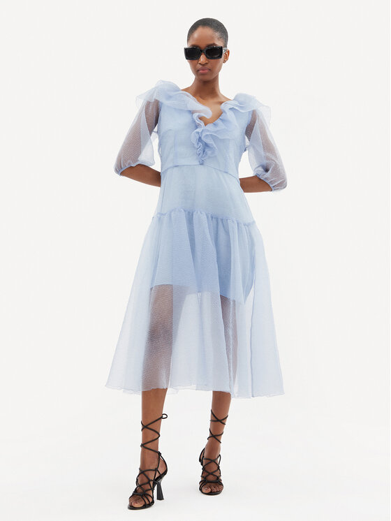 Custommade Custommade Kokteilinė suknelė Jaquelina 999344483 Mėlyna Regular Fit