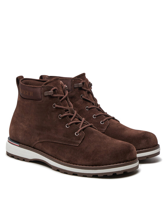 Tommy Hilfiger Tommy Hilfiger Gležnjarji Corporate FM0FM05147 Rjava