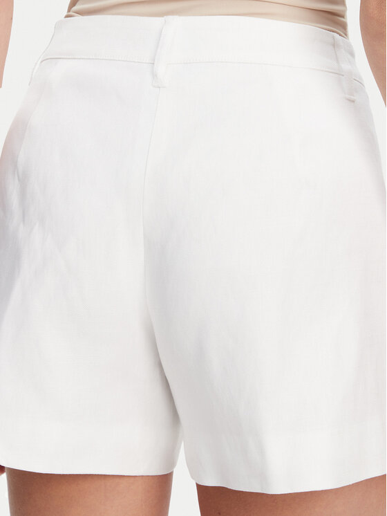 Guess Guess Szorty materiałowe W5GD1W WH5L2 Biały Regular Fit